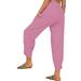 Gubotare Pants for Women Women s Golf Pants with Pockets Stretch High Waisted Ankle Pants for Women Travel Work (Hot Pink 3XL)