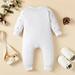 Vedolay Bodysuits for Boys Toddler Baby Boy Strap Jumpsuit Romper Solid Shorts Overall Fall Clothes White 12-18 Months