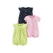 Simple Joys by Carter s Baby Girls 3-Pack Snap-up Rompers Navy Dot/Pink Stripe/Yellow Dot 6-9 Months