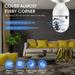 Festival Gifts! YOHOME Wi-Fi Smart Camera Light Bulb Camera 360Â°Panoramic Surveillance Cam 2.4GHz 1080P Outdoor Security with Motion Detection Two-Way-Talk Phone Remote As Show One Size