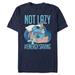 Men's Navy Lilo and Stitch Lazy Energy T-Shirt