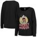 Women's Black Mickey & Friends Mouse Raglan Pullover Sweatshirt