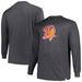 Men's Profile Heather Charcoal Tampa Bay Buccaneers Big & Tall Throwback Long Sleeve T-Shirt