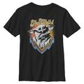 Youth Grogu Black The Mandalorian Retro T-Shirt