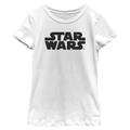 Girls Youth White Star Wars Logo T-Shirt