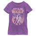 Girls Youth Purple Star Wars Classic T-Shirt