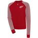 Women's Antigua Red/White Detroit Red Wings Flier Bunker Pullover Sweatshirt