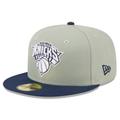 Men's New Era Sage/Navy York Knicks Two-Tone Color Pack 59FIFTY Fitted Hat