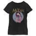 Girls Youth Black Mulan Retro T-Shirt