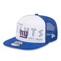 Men's New Era White/Royal York Giants Banger 9FIFTY Trucker Snapback Hat