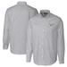 Men's Cutter & Buck Charcoal Philadelphia Eagles Stretch Stripe Long Sleeve Button-Down Dress Shirt