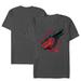 Men's Charcoal Dungeons & Dragons Red Dragon Profile T-Shirt