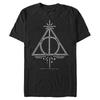 Men's Black Harry Potter and the Deathly Hallows Symbol T-Shirt