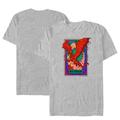 Men's Gray Dungeons & Dragons Red Dragon Tarot Card T-Shirt
