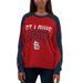 Women's G-III 4Her by Carl Banks Red/Navy St. Louis Cardinals Smash Raglan Long Sleeve T-Shirt