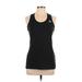 Adidas Active Tank Top: Black Solid Activewear - Women's Size Medium