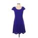 Ann Taylor Casual Dress: Blue Dresses - Women's Size 0