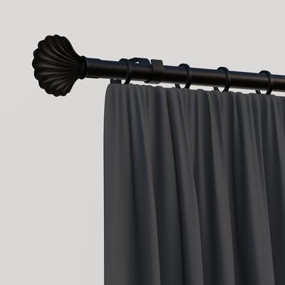 Gardinenstange INDEKO "Volterra", schwarz, L:250cm Ø:16mm, Eisen, Gardinenstangen Image