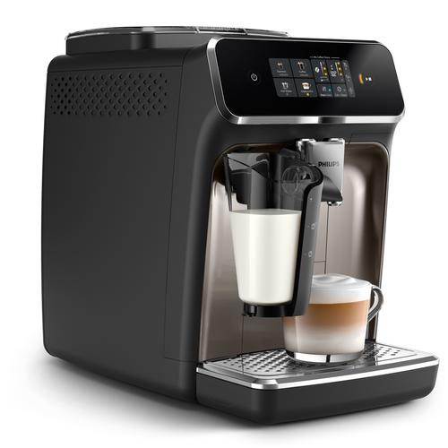 „PHILIPS Kaffeevollautomat „“EP2336/40 2300 Series““ Kaffeevollautomaten 4 Kaffeespezialitäten, mit LatteGo-Milchsystem, Schwarz verchromt schwarz (schwarz verchromt) Kaffeevollautomat“
