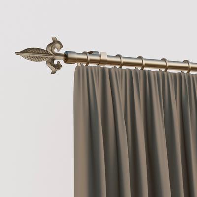 Gardinenstange INDEKO "Genua", silber (silberfarben), L:220cm Ø:16mm, Eisen, Gardinenstangen Image