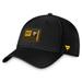 Men's Fanatics Branded Black Pittsburgh Penguins Authentic Pro Training Camp Flex Hat