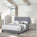 Latitude Run® Gallitto Bed Upholstered in Gray | 47 H x 64 W x 83 D in | Wayfair 1927C6C070584D17B9DE04A1B7DAC393