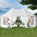 YITAHOME Steel Party Tent Metal/Steel/Soft-top in White | 150 H x 350.4 W x 255.6 D in | Wayfair SHFTPLCG2064-3