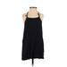 BDG Romper Halter Sleeveless: Black Solid Rompers - Women's Size X-Small