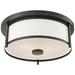 Savannah by Z-Lite Olde Bronze 2 Light Flush Mount