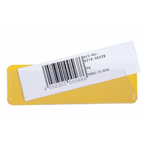 EICHNER Etikettenträger selbstklebend 40x120mm gelb, 12x4 cm Image
