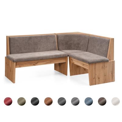 Schösswender »Inka« Eckbank 157x197 cm / Gavin 201 olive / offen / Spitzecke / Appalachian Oak Dekor Image