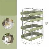Movable Storage Rack with Board and Wheels