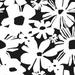 Black & White Daisy Chain Peel and Stick Wallpaper