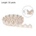 Lace Ribbon 0.59 Inch Cotton Lace Trim Beige Style 10