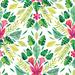 Green & Pink Cat Coquillette Tropical Peel and Stick Wallpaper