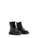 Tori Genuine Shearling Lined Lace-up Combat Boot - Black - AllSaints Boots