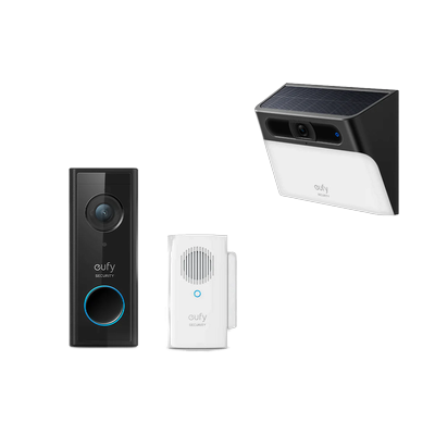 Solar Wall Light Cam S120 + Video Doorbell C210