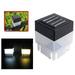 solacol Solar Fence Post Lights Outdoor Waterproof Solar Powered Outdoor Led Square Fence Light Garden Post Lamp Post Lights Outdoor Solar Powered Sogrand Solar Lamp Post Lights Outdoor Waterproof