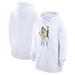 Women's G-III 4Her by Carl Banks White Pittsburgh Pirates Baseball Girls Fleece Pullover Hoodie