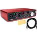 Focusrite Scarlett 4i4 3rd Gen 4-in 4-out USB Audio Interface Bundle with XLR Cable and Polishing Cloth