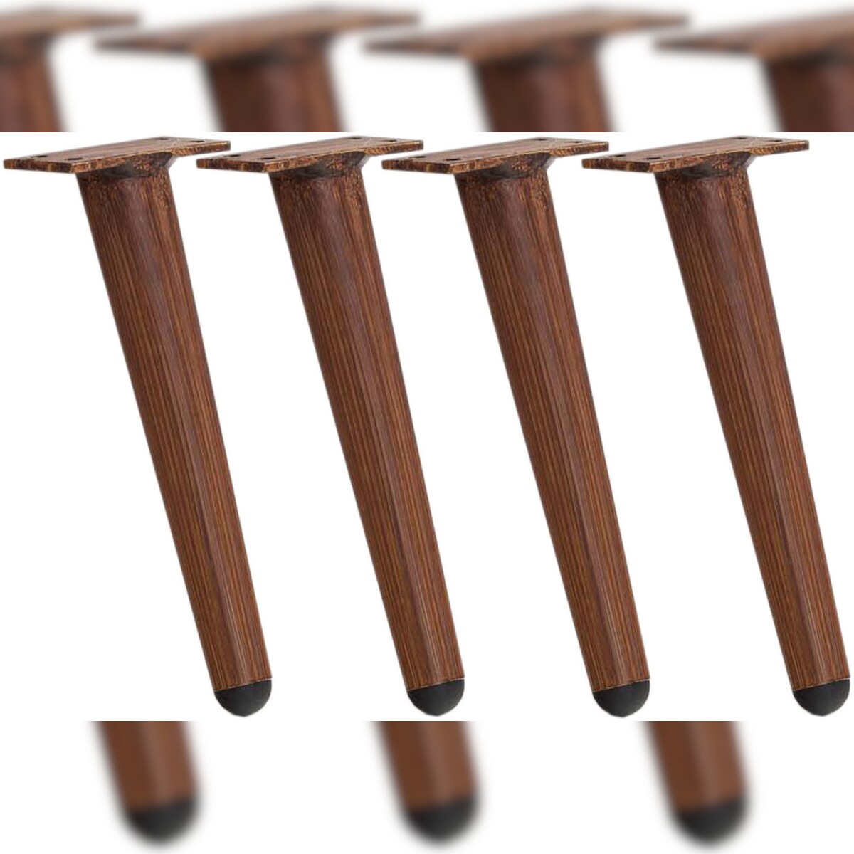 CLP 4er Set Möbelfüße 21 cm dunkelbraun Image