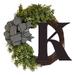 Welcome Sign Front Door Wreath Four Seasons Universal Door Wreath for Garden Decorations and New Home Blessings - K