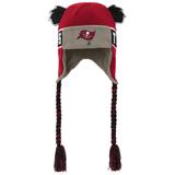 Youth Outerstuff Red Tampa Bay Buccaneers Wordmark Ears Trooper Knit Hat