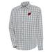 Men's Antigua Heather Gray/Charcoal Arizona Cardinals Carry Long Sleeve Button-Up Shirt