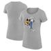 Women's G-III 4Her by Carl Banks Heather Gray Buffalo Sabres Hockey Girls Fitted T-Shirt