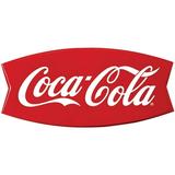 Retro Planet.com - Coca Cola Fishtail Embossed Look Vinyl Stickers Coca-Cola Peel and Stick Decals Laptop Car Locker Notebooks Planners Water Bottles (Set of 2) 5 x 2.3 in