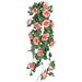 Wall Hanging False Flower Vine Living Room Wall Decoration Green Ceiling Indoor Pipe Wall Hanging Flower Art