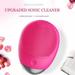 Silicone Electric Facial Cleansing Brush Vibration Face Massage Deep Cleanser Blackhead Remover Pore Cleaner Beauty Instrument Facial Cleansing Brush