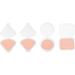 4pcs Powder Puff Round Makeup Sponge Concealer Sponge Triangular Powder Puff Triangle Puff Face Sponges Makeup Accessories Face Cream Puff Face Powder Puffs Handheld Makeup Puffs