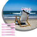 KIHOUT Discount Pack Of 5 Beach Chair Towel Straps Stretchy Locking Beach Chair Towel Clip Straps Beach Chair Lounge Chair Must Have 5 Colors